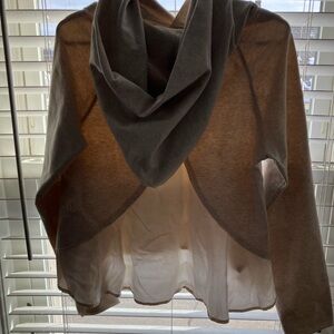Lululemon Athletica Cream color Hooded Sweatshirt size 6